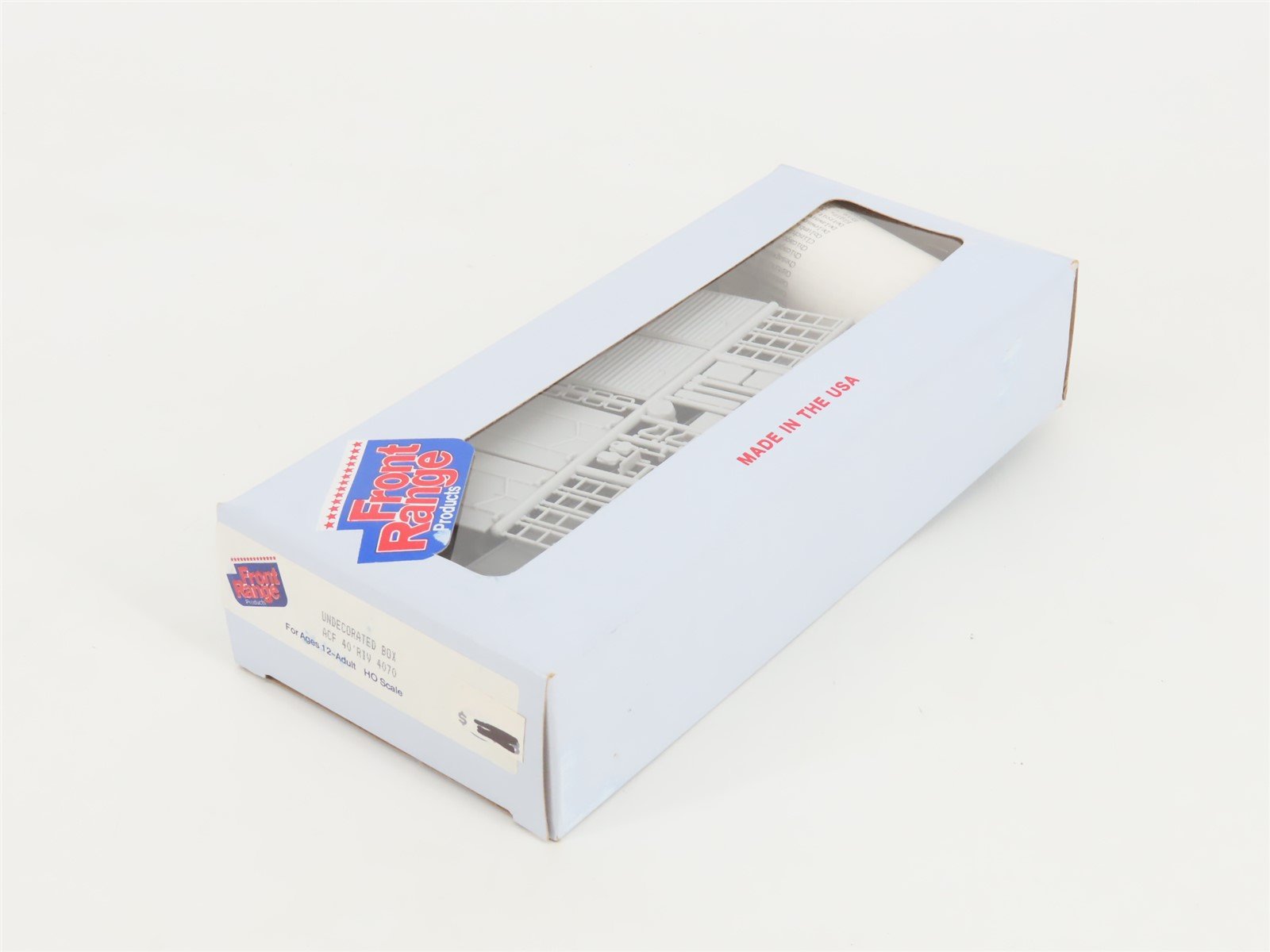 HO Scale Front Range Kit #4070 Undecorated 40' Single Door Box Car