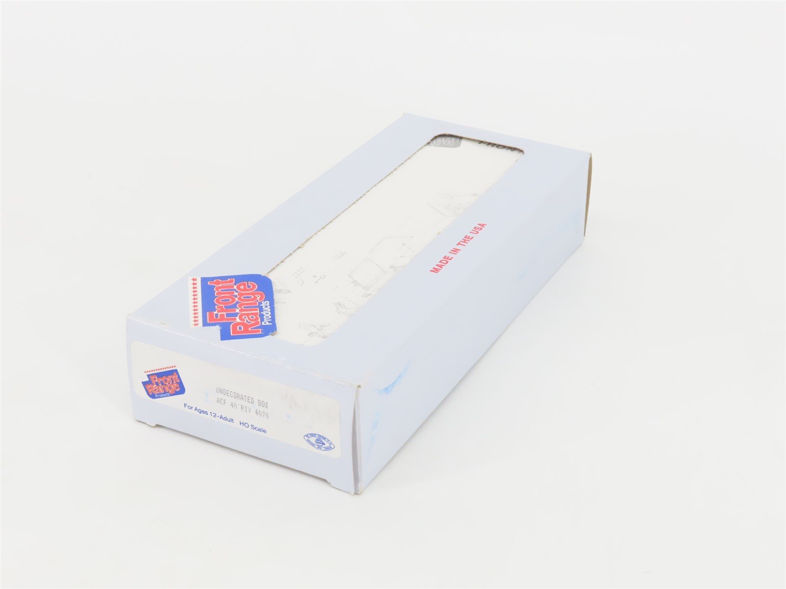 HO Scale Front Range Kit #4070 Undecorated 40' Single Door Box Car