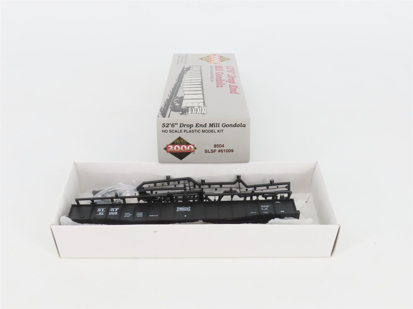 HO Scale PROTO 2000 Kit #8504 SL-SF Frisco Railroad 52' 6" Mill Gondola #61009