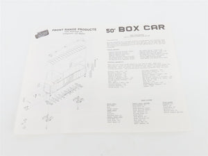 HO Scale Front Range Kit #5000 Undecorated 50' Single Door Box Car