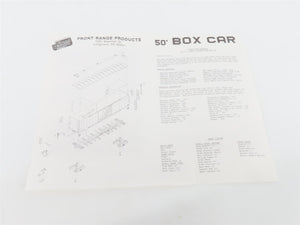 HO Scale Front Range Kit #5000 Undecorated 50' Single Door Box Car