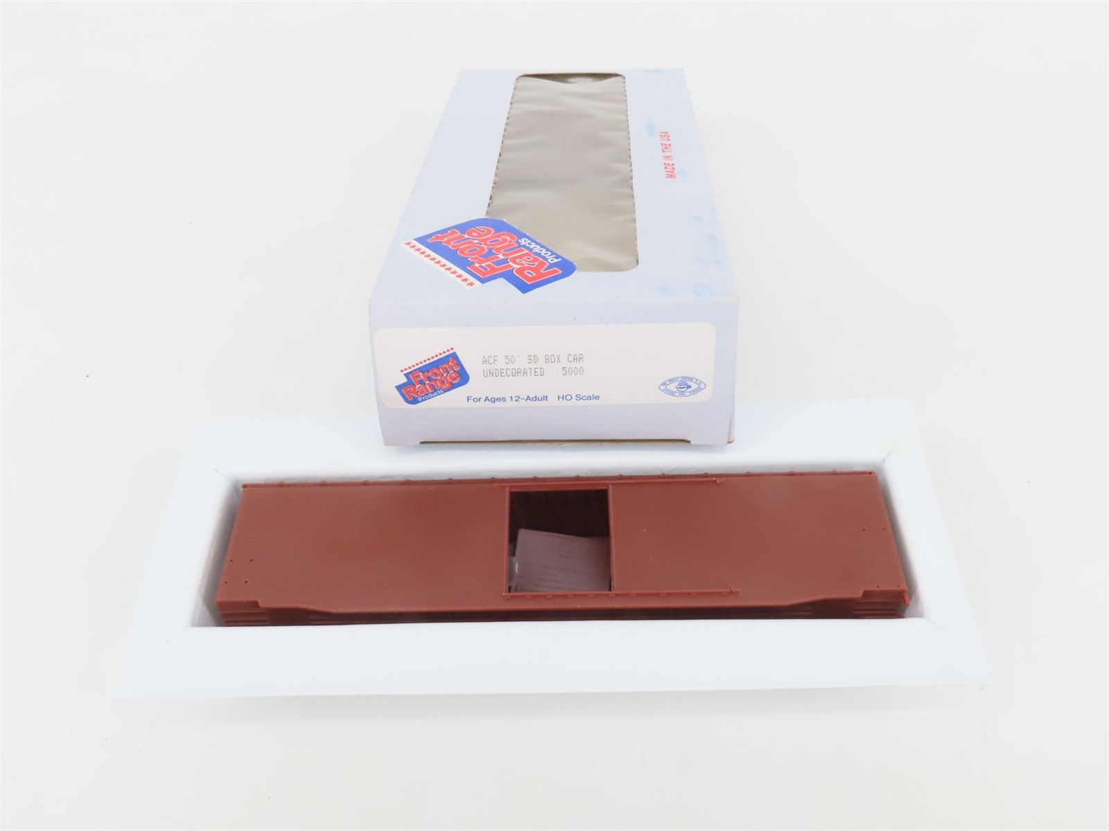 HO Scale Front Range Kit #5000 Undecorated 50' Single Door Box Car