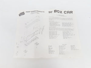 HO Scale Front Range Kit #5000 Undecorated 50' Single Door Box Car