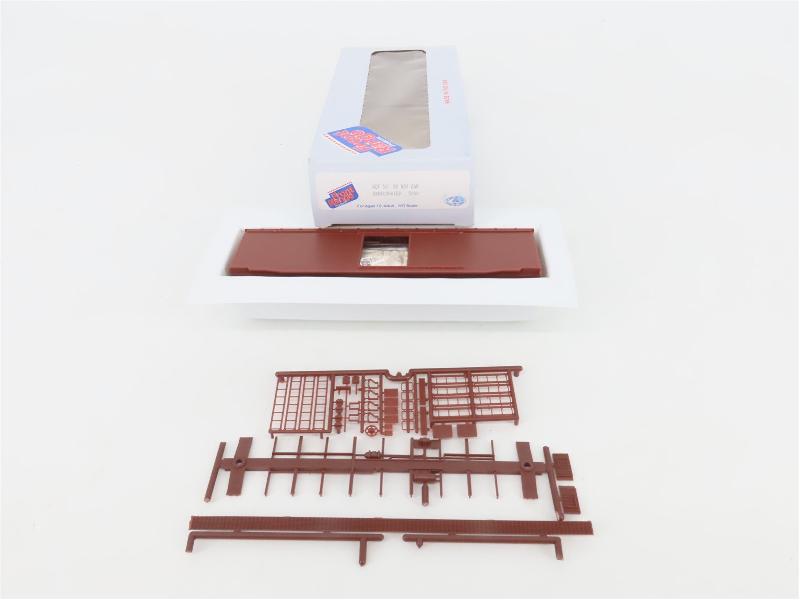 HO Scale Front Range Kit #5000 Undecorated 50' Single Door Box Car