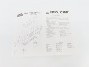 HO Scale Front Range Kit #5000 Undecorated 50' Single Door Box Car