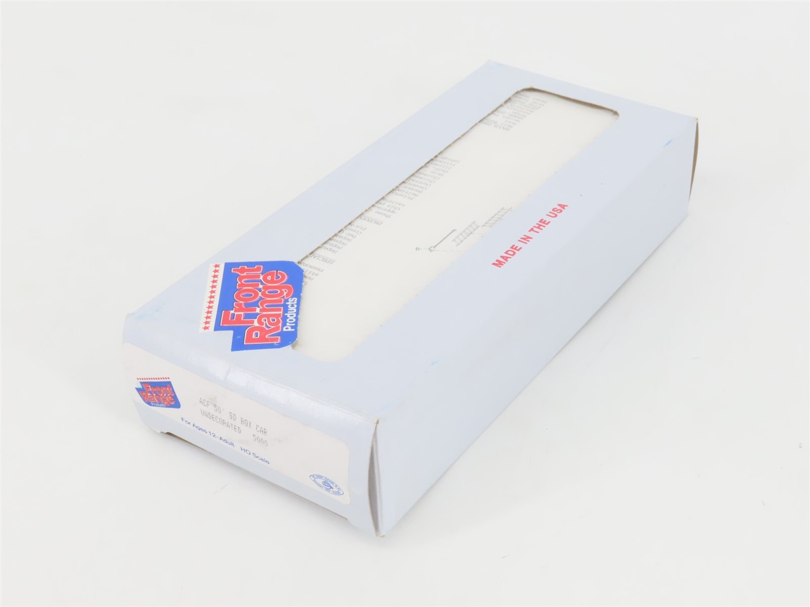HO Scale Front Range Kit #5000 Undecorated 50' Single Door Box Car