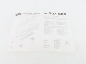 HO Scale Front Range Kit #5000 Undecorated 50' Single Door Box Car