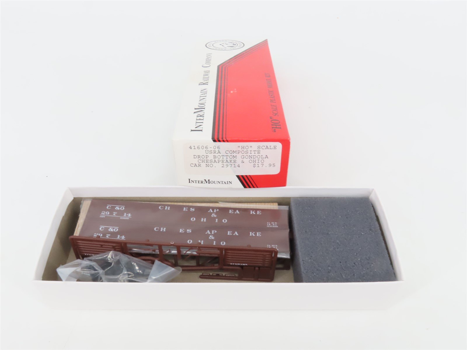 HO InterMountain Kit 41606-06 C&O Chesapeake & Ohio Drop Bottom Gondola #29714