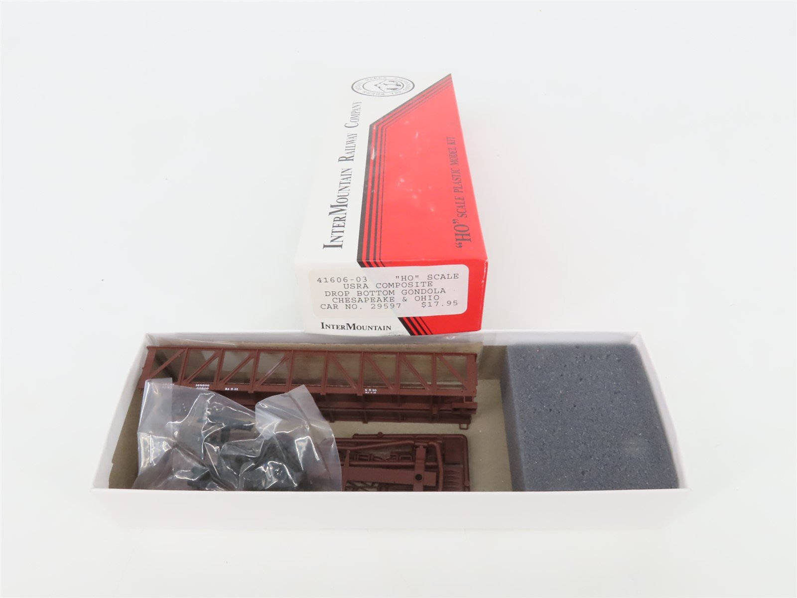 HO InterMountain Kit 41606-03 C&O Chesapeake & Ohio Drop Bottom Gondola #29597