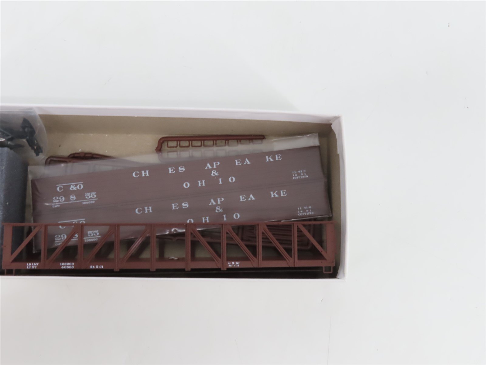 HO InterMountain Kit 41606-10 C&O Chesapeake & Ohio Drop Bottom Gondola #29855