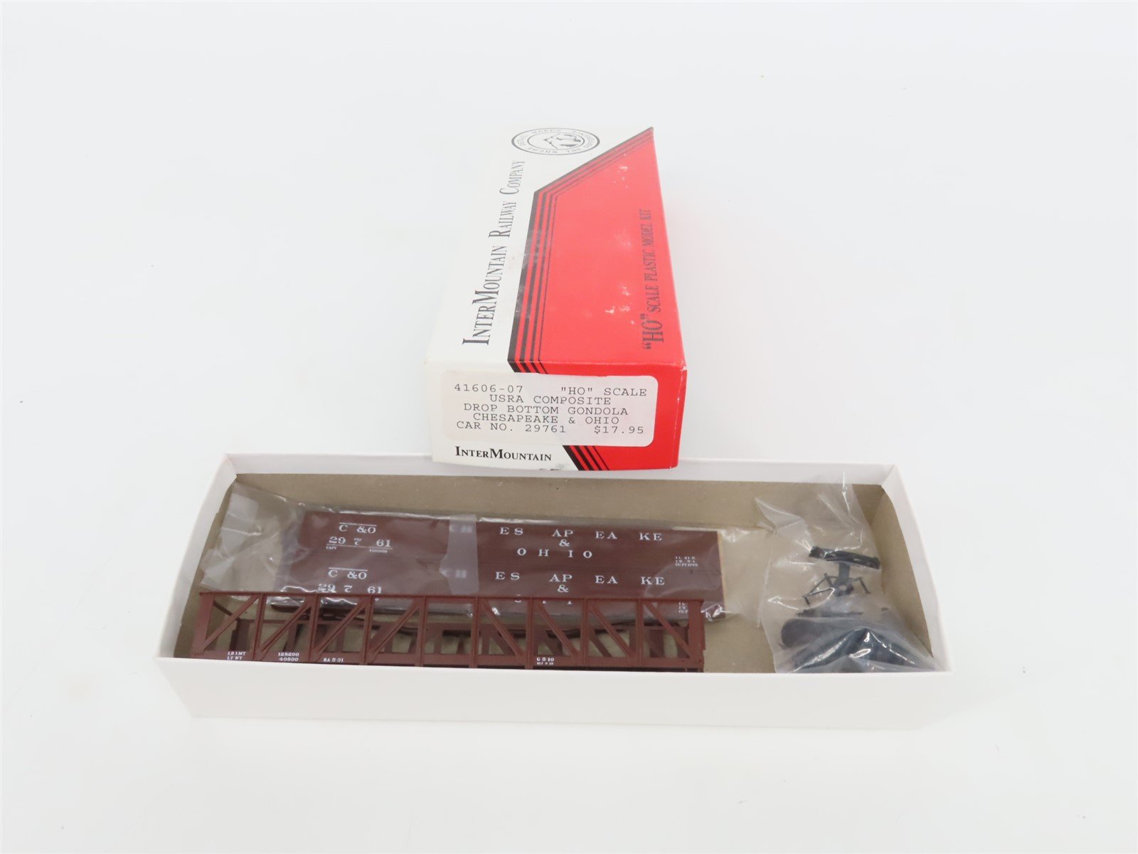 HO InterMountain Kit 41606-07 C&O Chesapeake & Ohio Drop Bottom Gondola #29761
