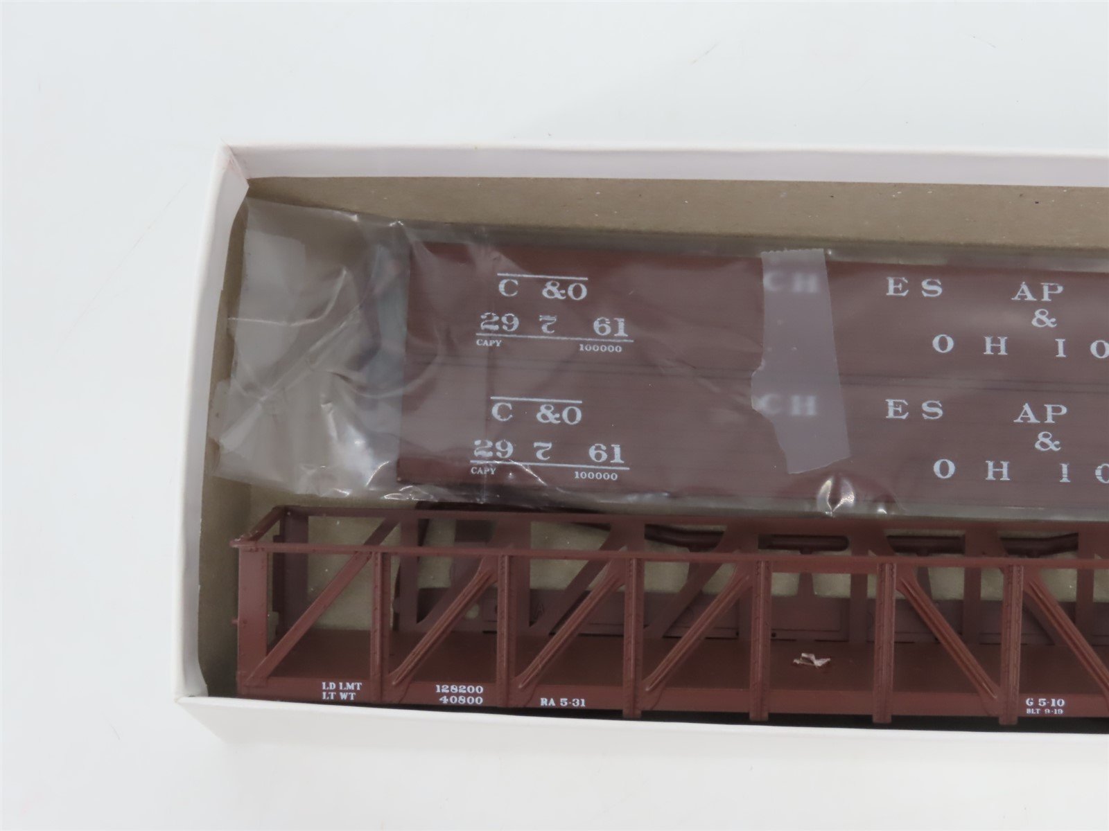 HO InterMountain Kit 41606-07 C&O Chesapeake & Ohio Drop Bottom Gondola #29761
