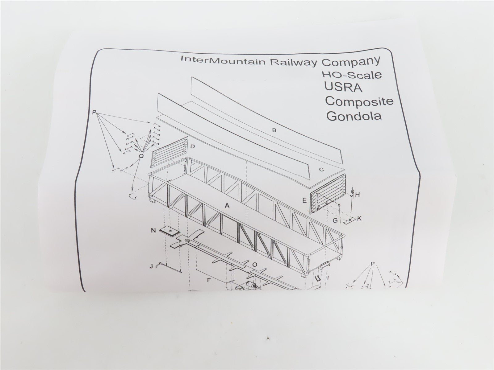 HO InterMountain Kit 41606-07 C&O Chesapeake & Ohio Drop Bottom Gondola #29761