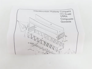 HO InterMountain Kit 41606-07 C&O Chesapeake & Ohio Drop Bottom Gondola #29761