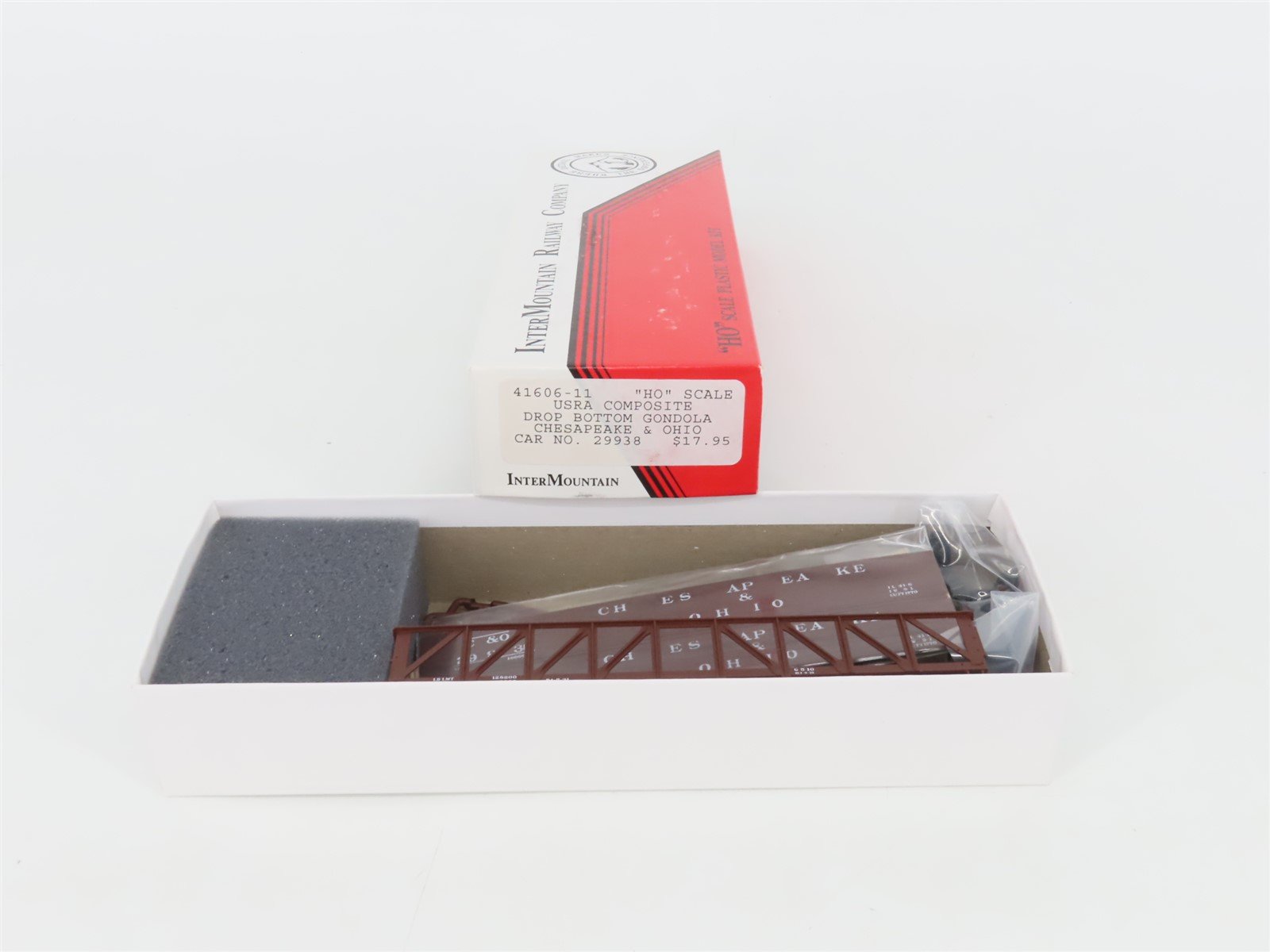 HO InterMountain Kit 41606-11 C&O Chesapeake & Ohio Drop Bottom Gondola #29938