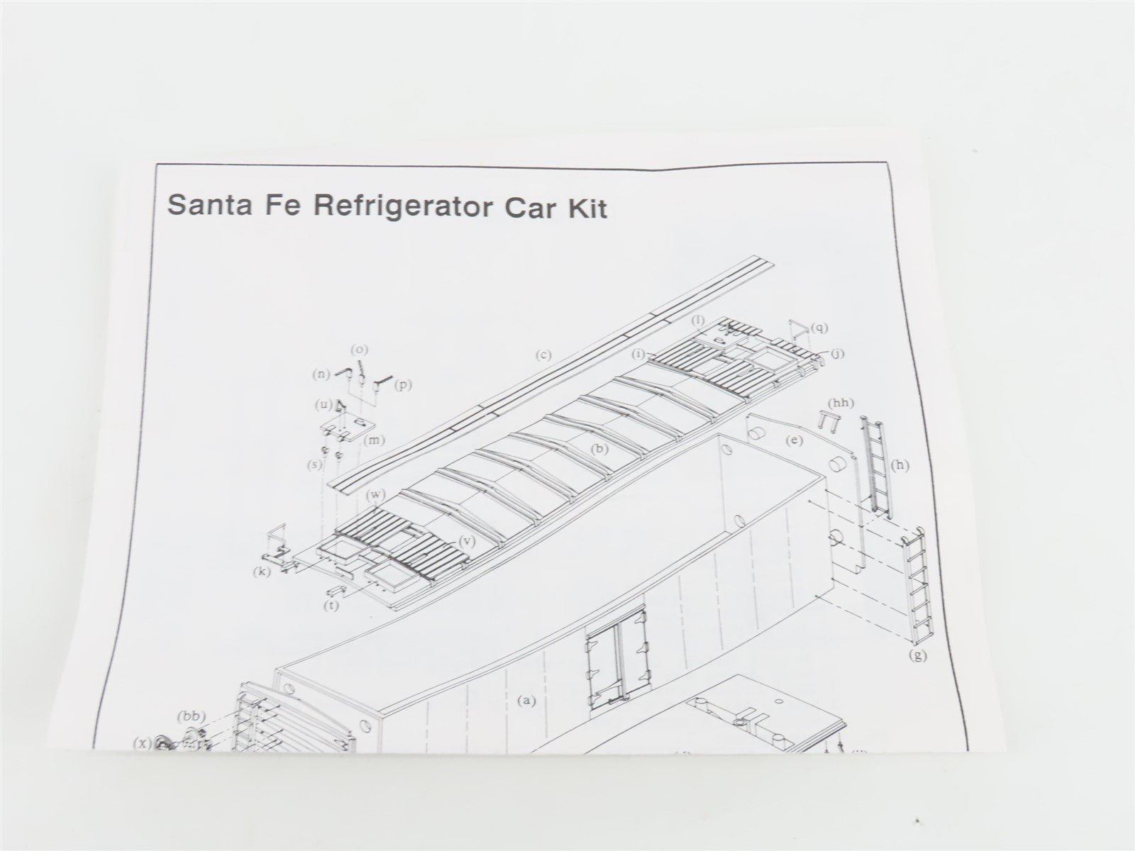 HO Scale InterMountain Kit SFRD Santa Fe Railroad Reefer #35835