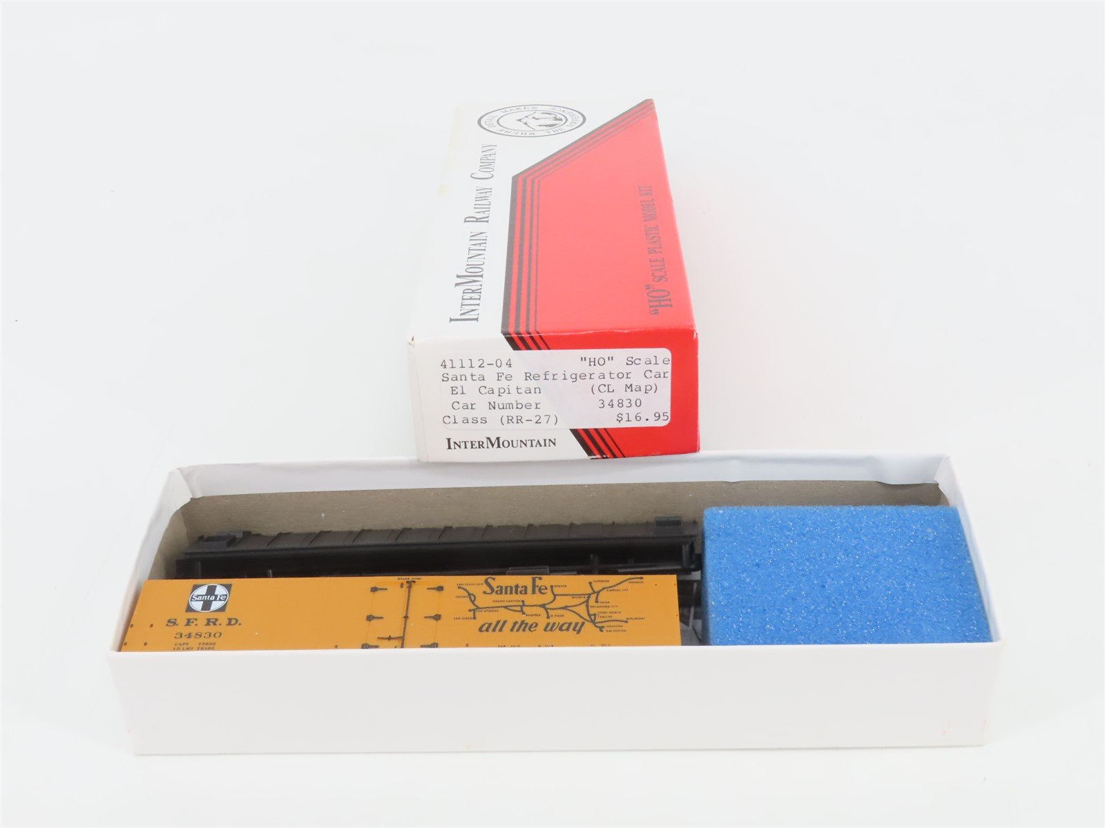 HO Scale InterMountain Kit 41112-04 SFRD Santa Fe El Capitan Reefer #34830