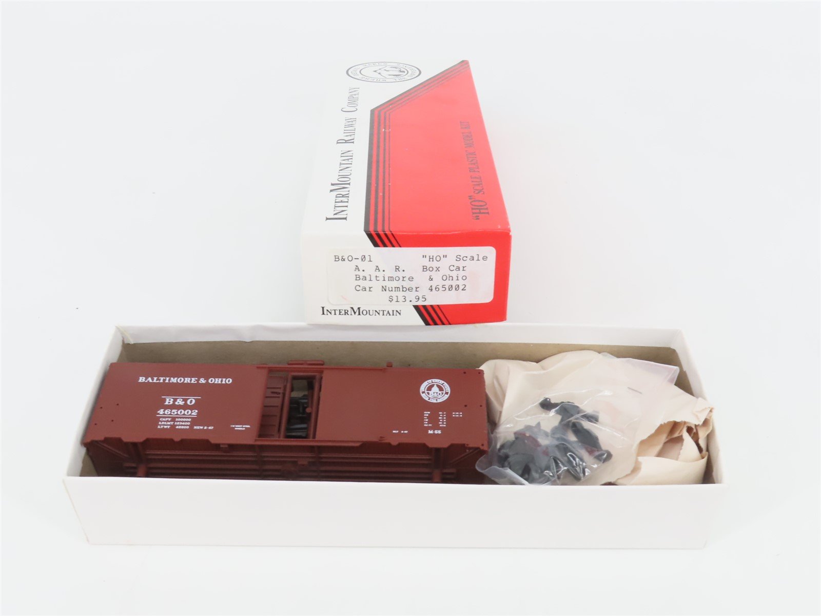 HO Scale InterMountain Kit B&O-01 Baltimore & Ohio Single Door Box Car #465002