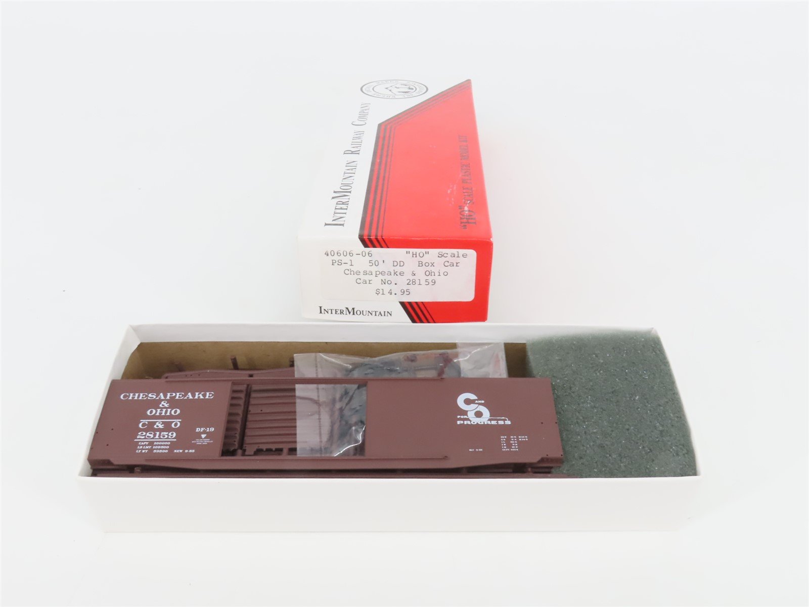 HO Scale InterMountain Kit 40606-06 C&O Chesapeake & Ohio 50' Box Car #28159
