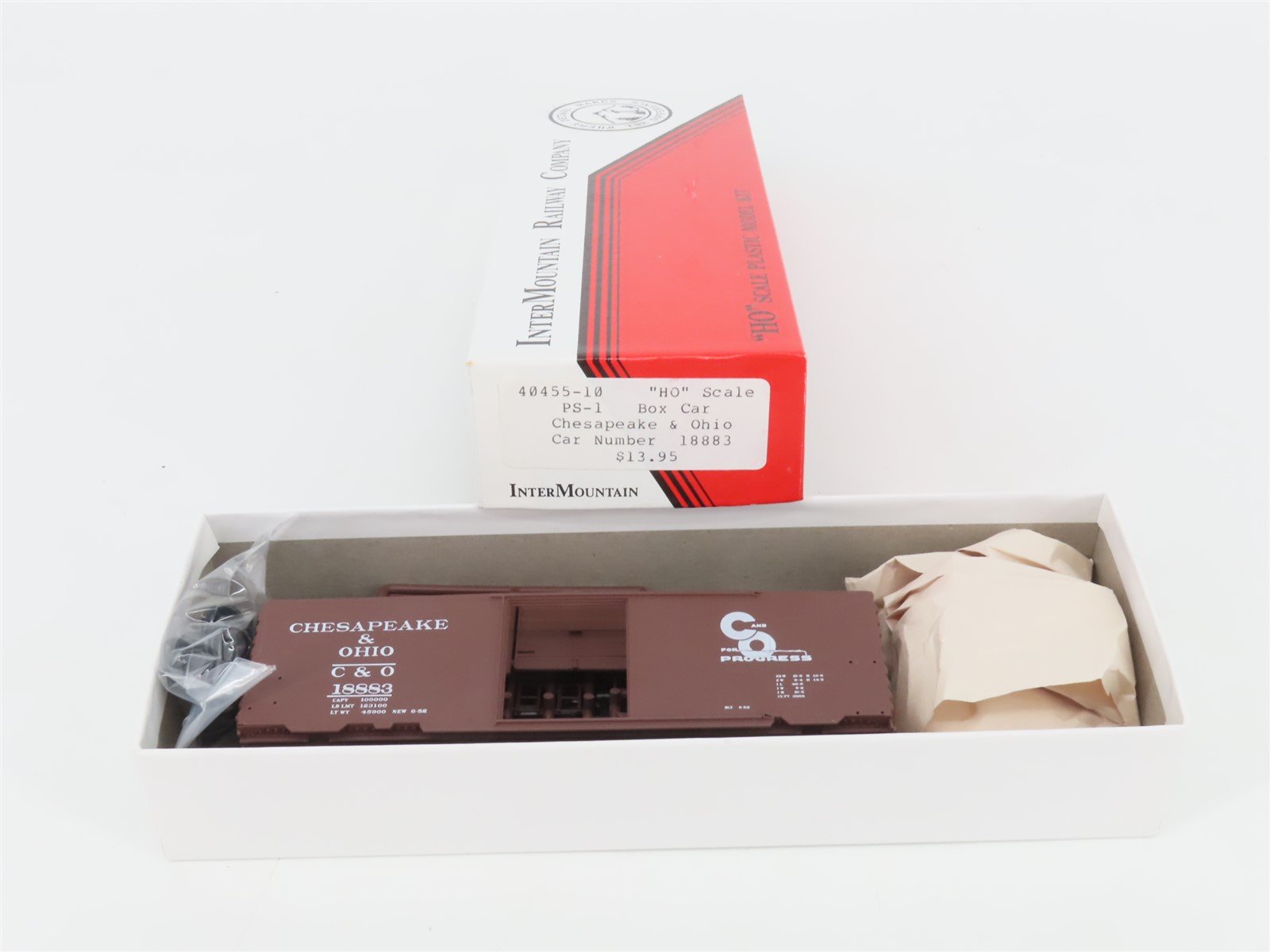 HO InterMountain Kit 40455-10 C&O Chesapeake & Ohio Single Door Box Car #18883