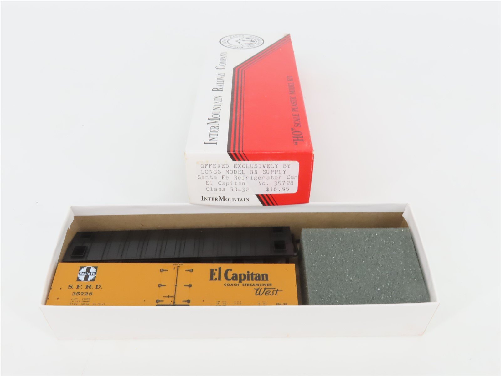 HO Scale InterMountain Kit SFRD Santa Fe El Capitan Railroad Reefer #35728