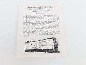 HO Scale InterMountain Kit SFRD Santa Fe El Capitan Railroad Reefer #35728