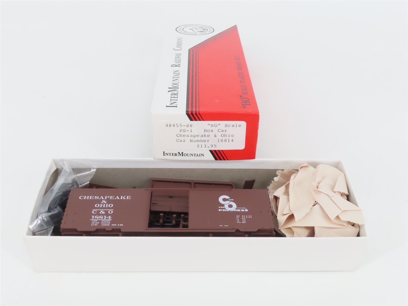 HO InterMountain Kit 40455-08 C&O Chesapeake & Ohio Single Door Box Car #18814
