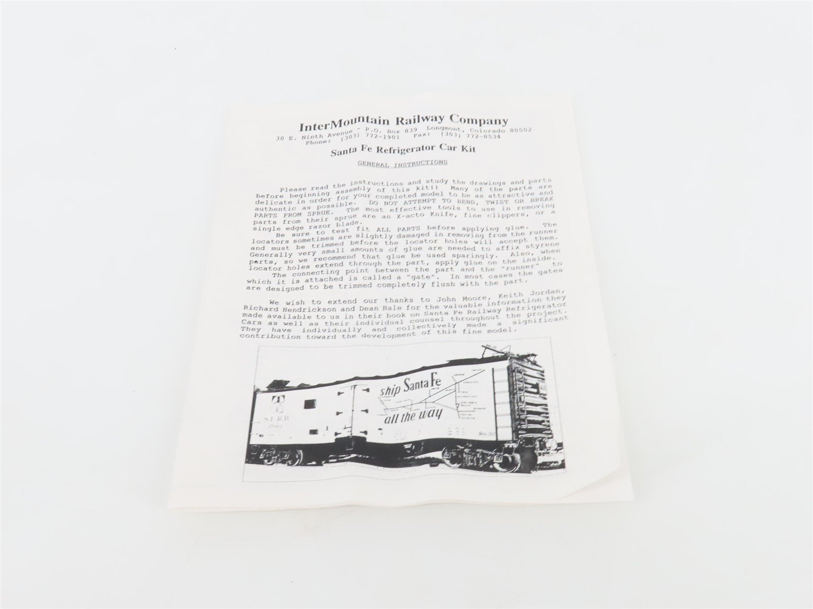 HO Scale InterMountain Kit SFRD Santa Fe El Capitan Railroad Reefer #35719