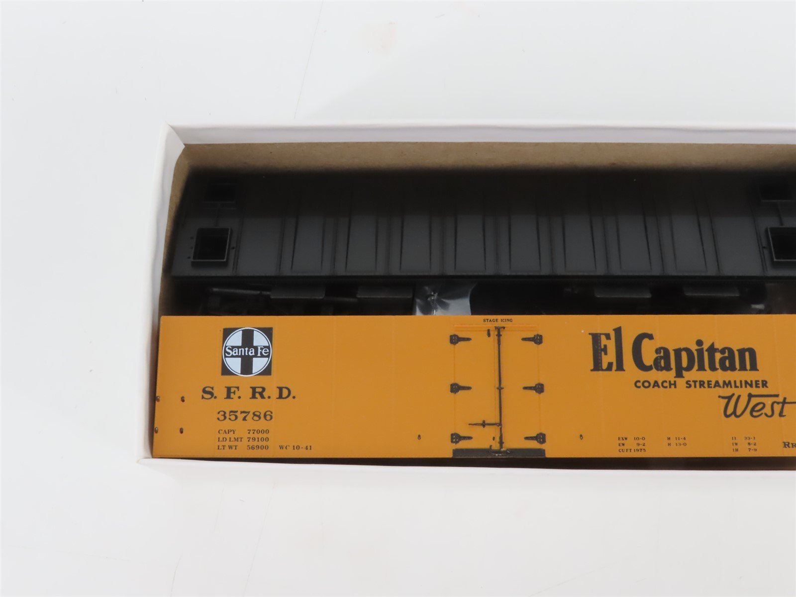 HO Scale InterMountain Kit SFRD Santa Fe El Capitan Railroad Reefer #35786