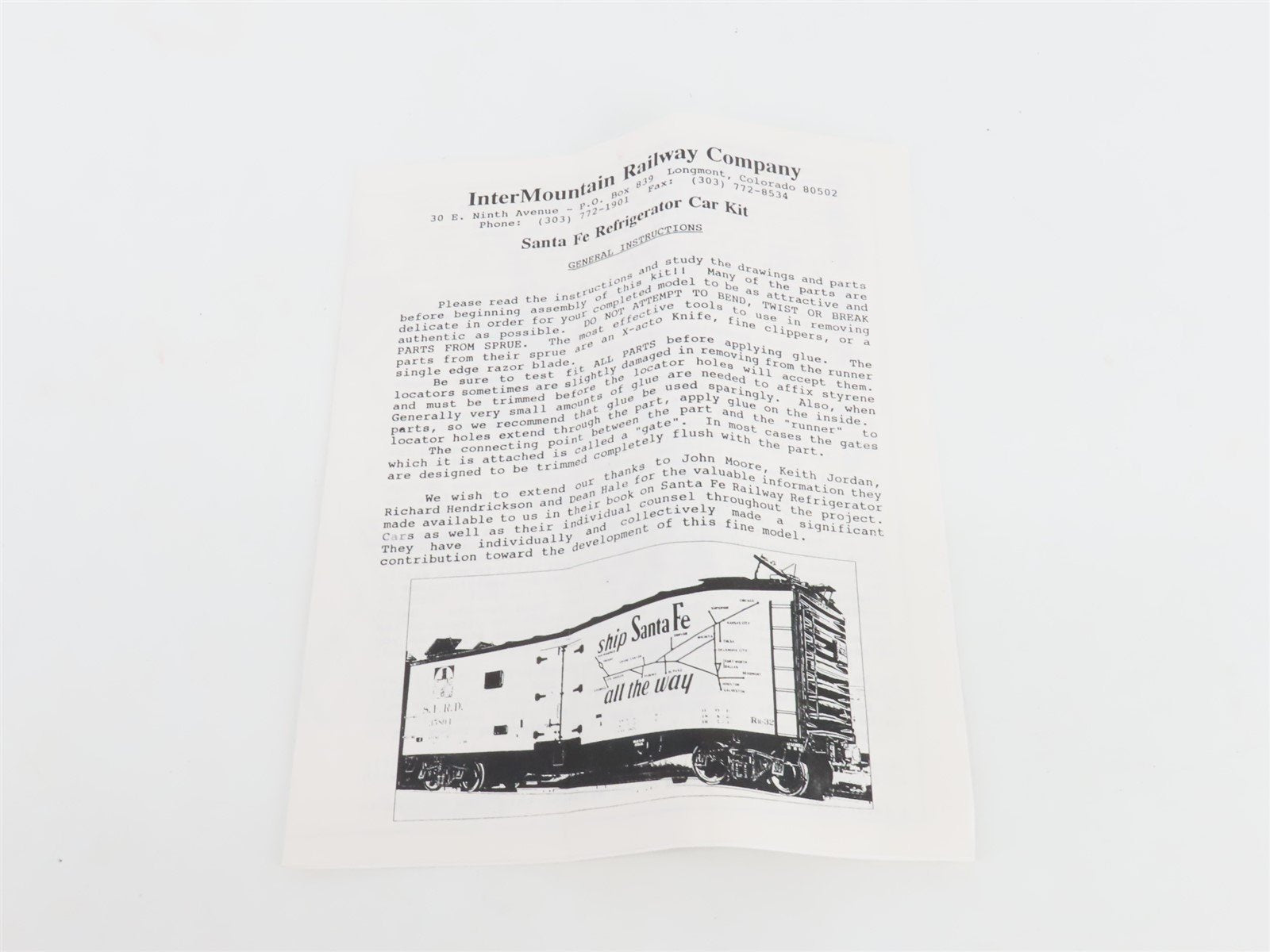 HO Scale InterMountain Kit SFRD Santa Fe El Capitan Railroad Reefer #35786