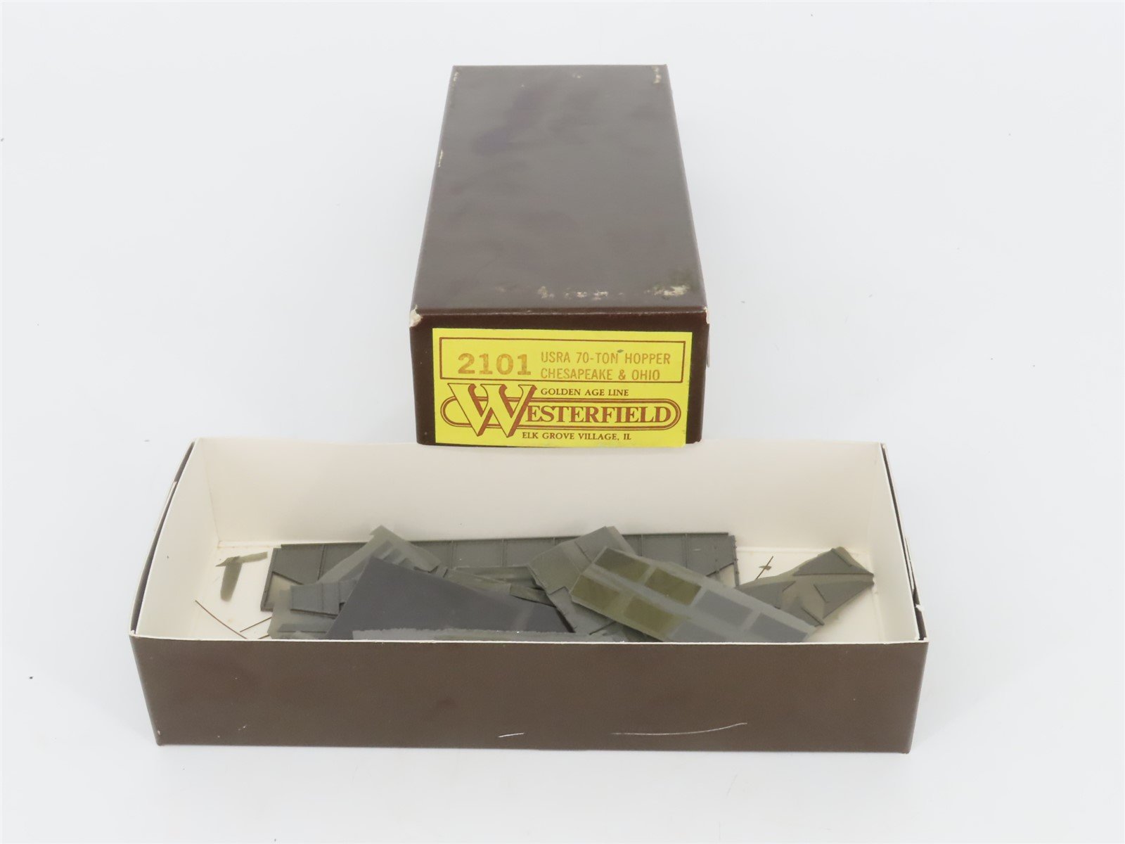 HO Scale Westerfield Kit 2101 C&O Chesapeake & Ohio Railroad 70-Ton Hopper