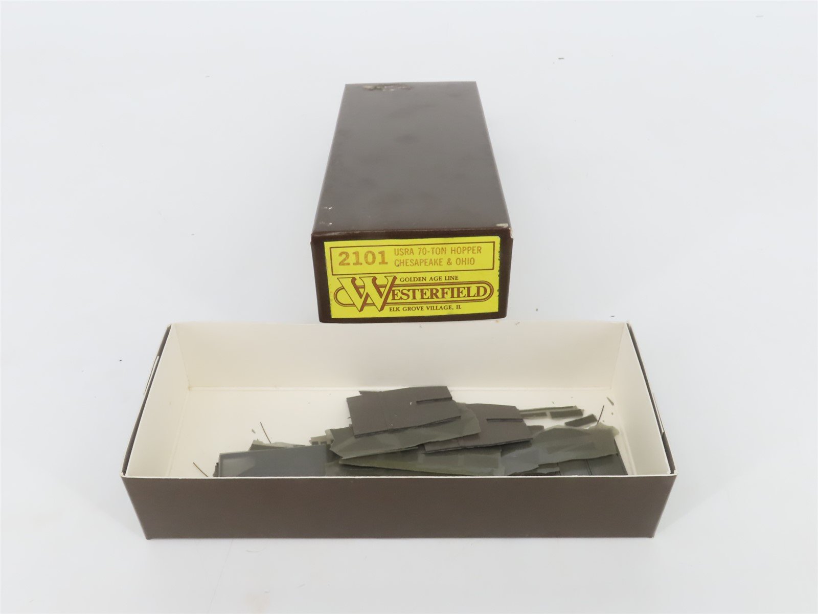 HO Scale Westerfield Kit 2101 C&O Chesapeake & Ohio Railroad 70-Ton Hopper