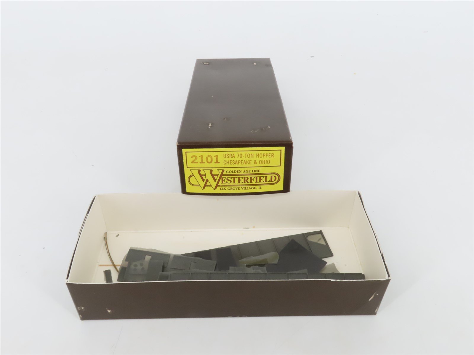 HO Scale Westerfield Kit 2101 C&O Chesapeake & Ohio Railroad 70-Ton Hopper