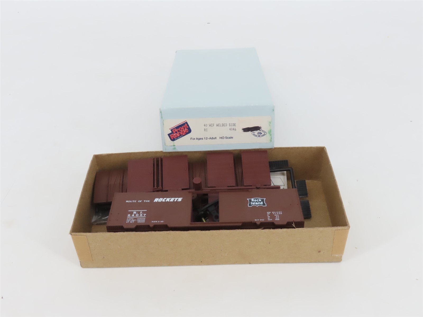 HO Scale Front Range Kit 4046 RI Route of the Rockets 40' Box Car #24057
