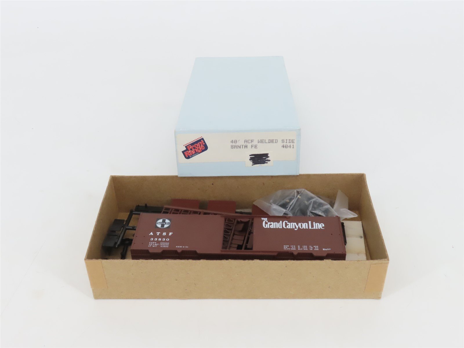 HO Scale Front Range Kit 4041 ATSF Santa Fe The Grand Canyon Line Box Car #33830