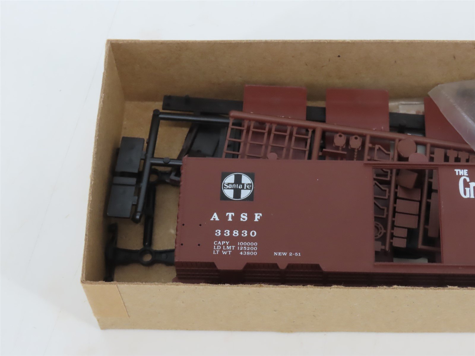 HO Scale Front Range Kit 4041 ATSF Santa Fe The Grand Canyon Line Box Car #33830