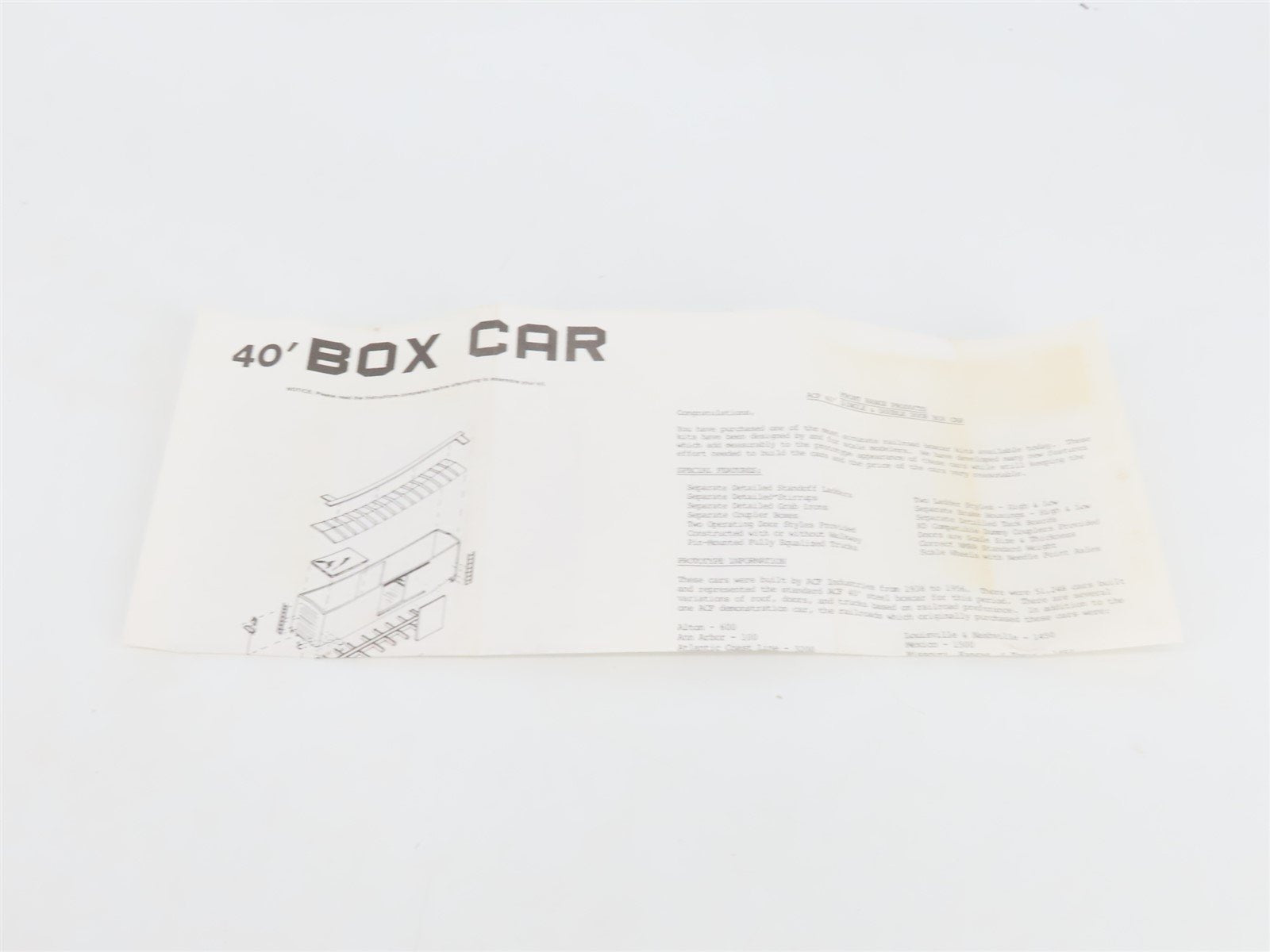 HO Scale Front Range Kit 4088 CMO CSTPM&O The 400 Fleet 40' Box Car #37662