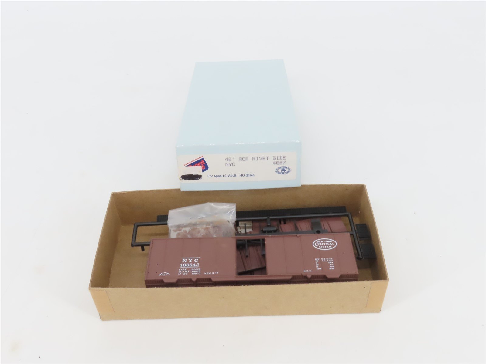 HO Front Range Kit 4087 NYC New York Central 40' Single Door Box Car #166543