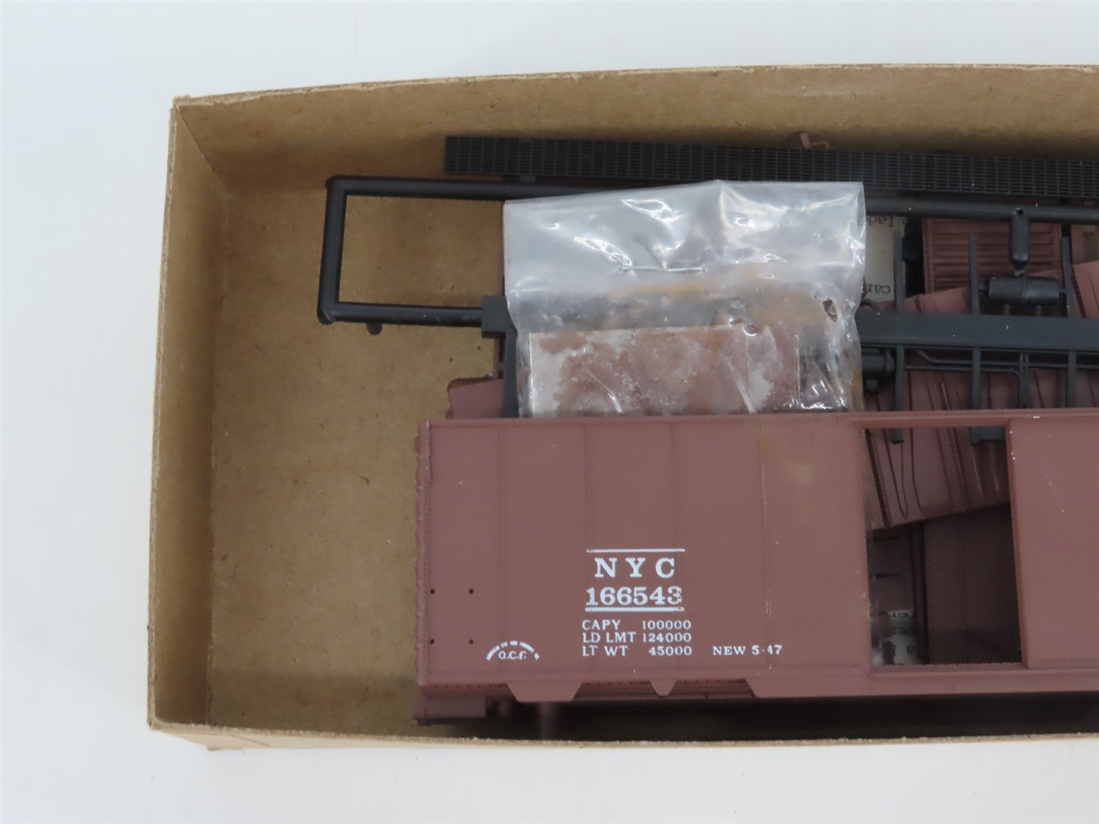 HO Front Range Kit 4087 NYC New York Central 40' Single Door Box Car #166543
