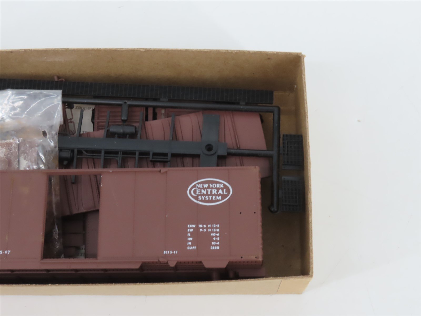 HO Front Range Kit 4087 NYC New York Central 40' Single Door Box Car #166543