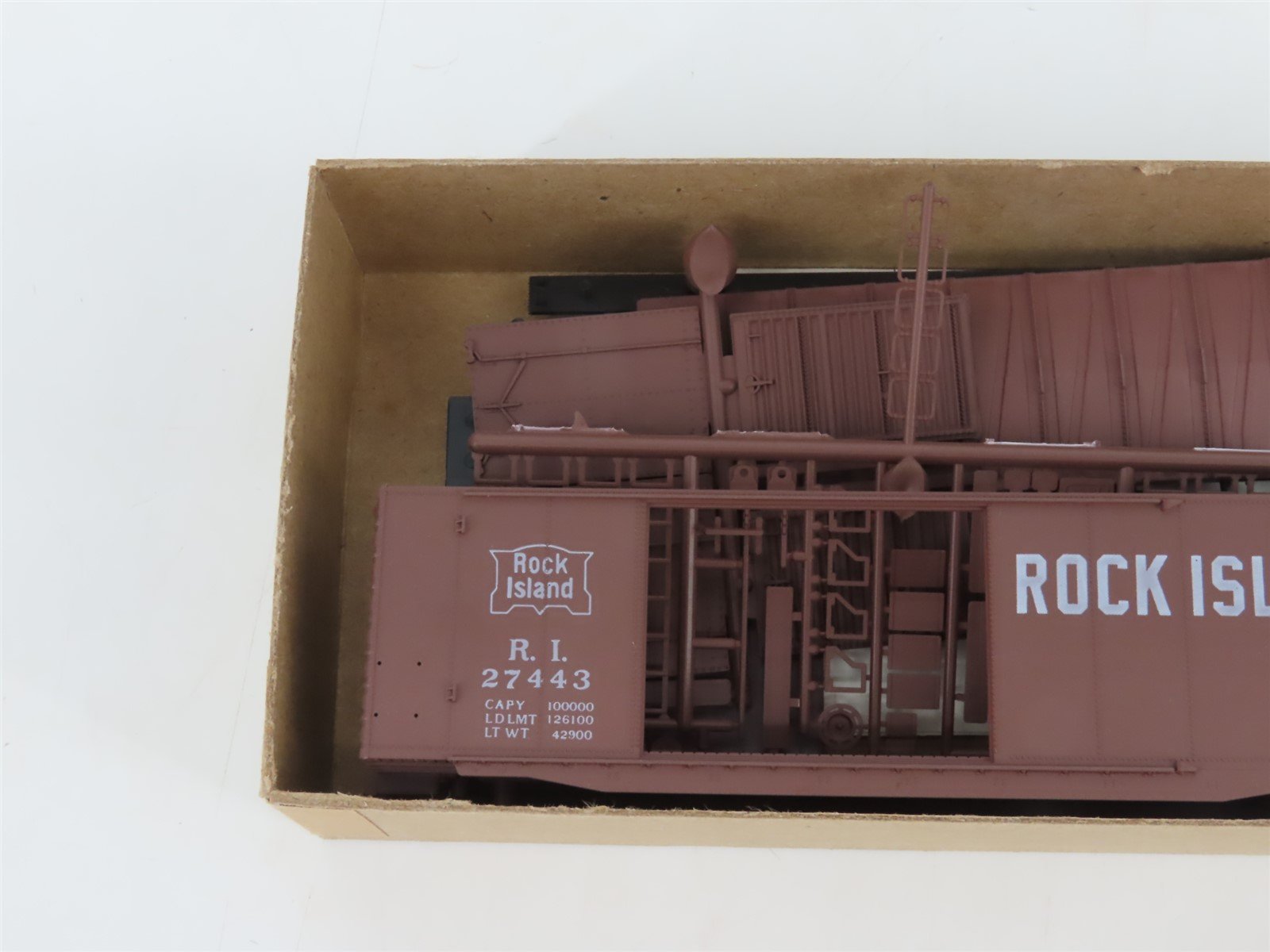 HO Scale Front Range Kit 4092 RI Rock Island 40' Double Door Box Car #27443