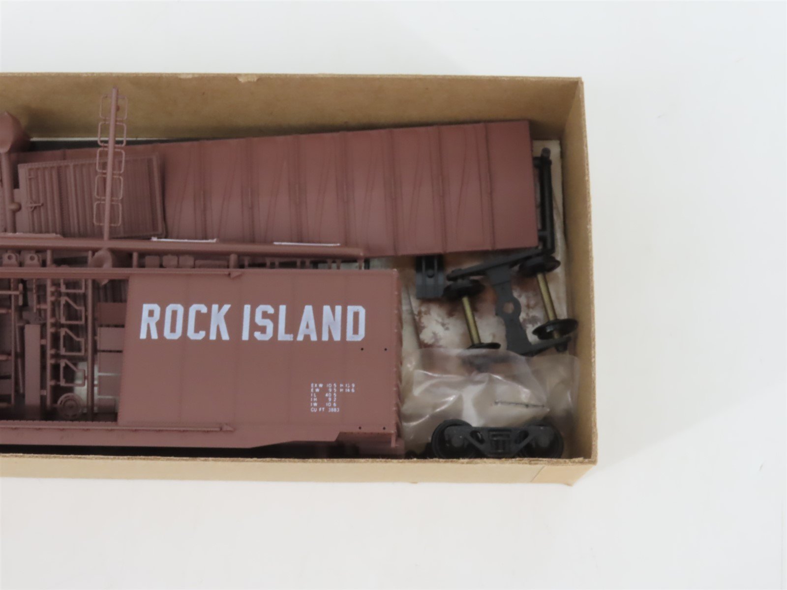 HO Scale Front Range Kit 4092 RI Rock Island 40' Double Door Box Car #27443