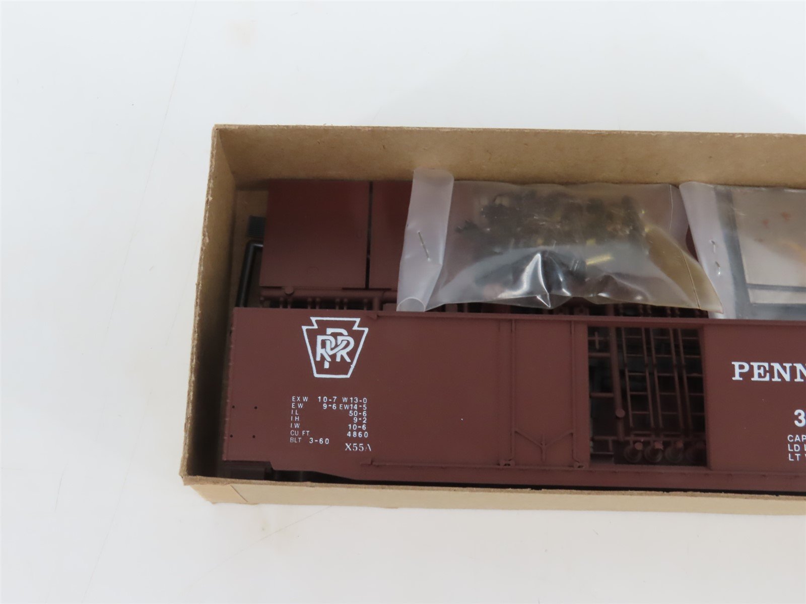 HO Scale Front Range Kit 5104 PRR Pennsylvania 50' Double Door Box Car #32131
