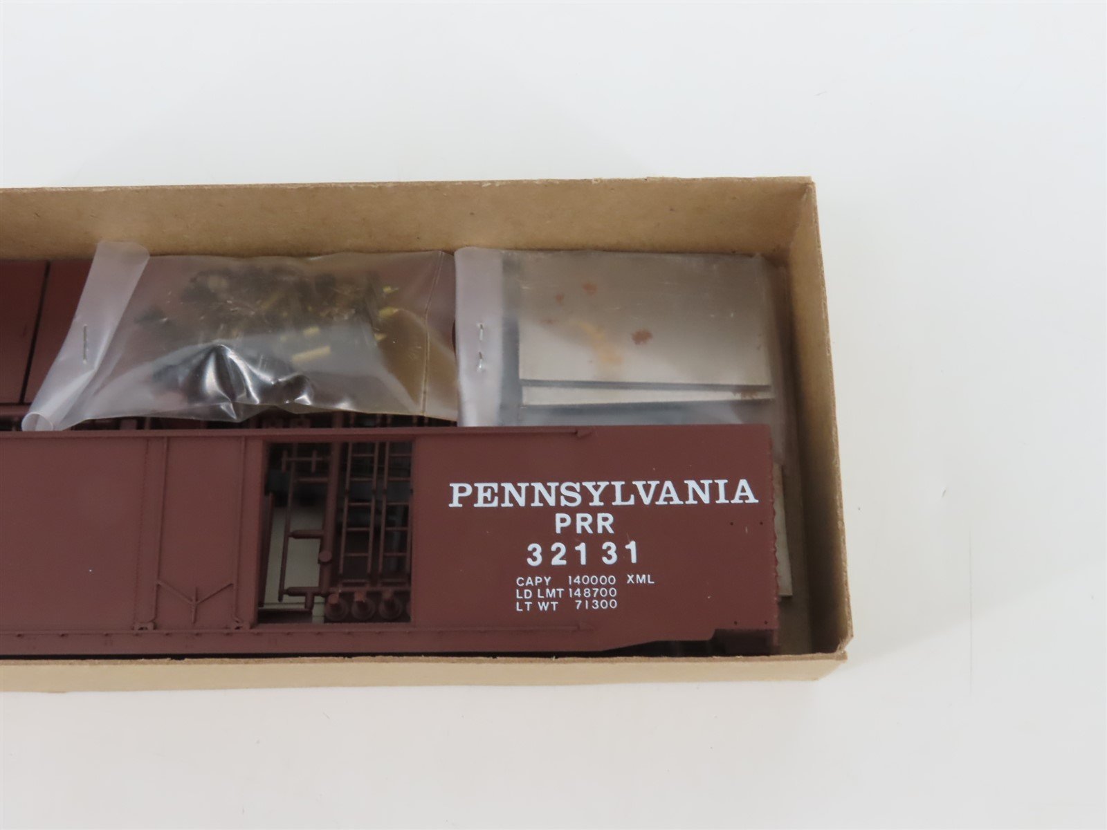 HO Scale Front Range Kit 5104 PRR Pennsylvania 50' Double Door Box Car #32131