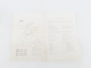 HO Scale Front Range Kit 5100 Undecorated Double Door 50' Box Car