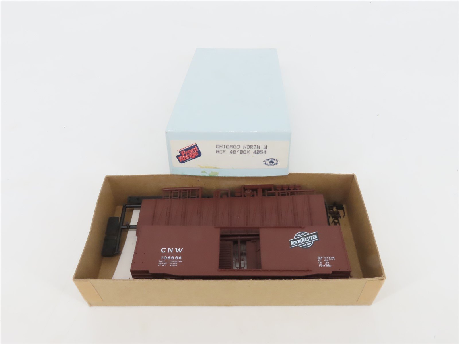 HO Scale Front Range Kit 4054 CNW Chicago North Western 40' Box Car #106886