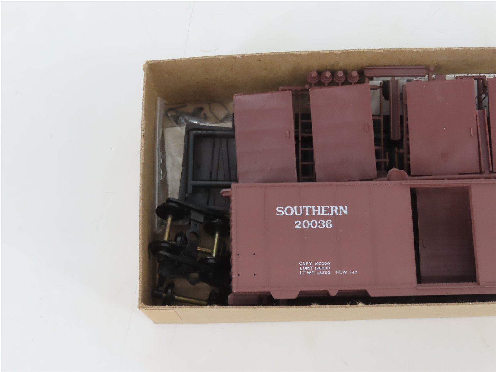 HO Front Range Kit 4084 SOU Southern Railway 40' Single Door Box Car #20036
