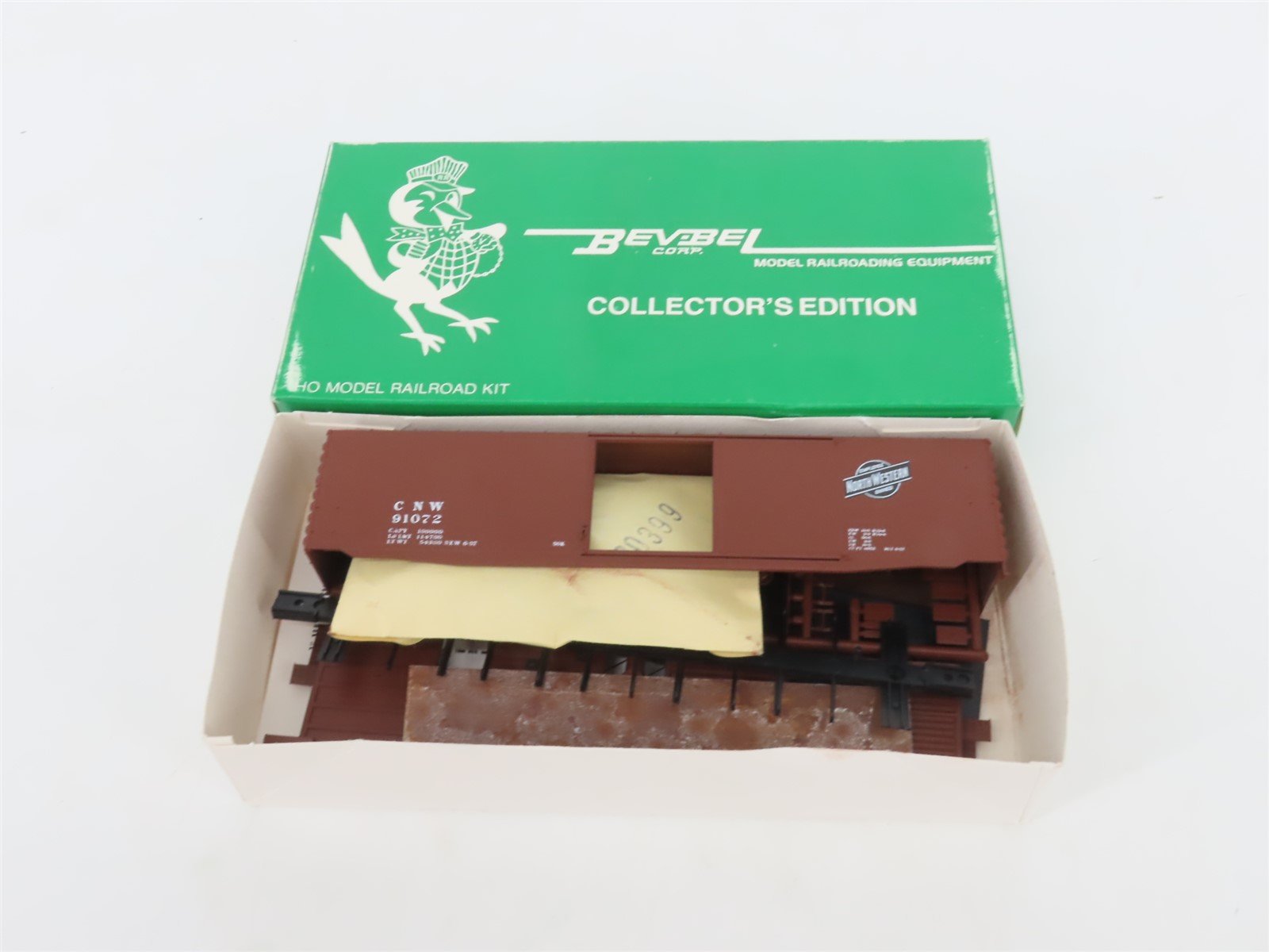 HO Bev-Bel Robin's Rails Kit #9930-1 CNW Chicago & Northwestern Box Car #91072