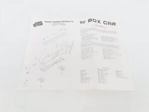 HO Scale Front Range Kit 5020 Undecorated 50' Single Door Box Car