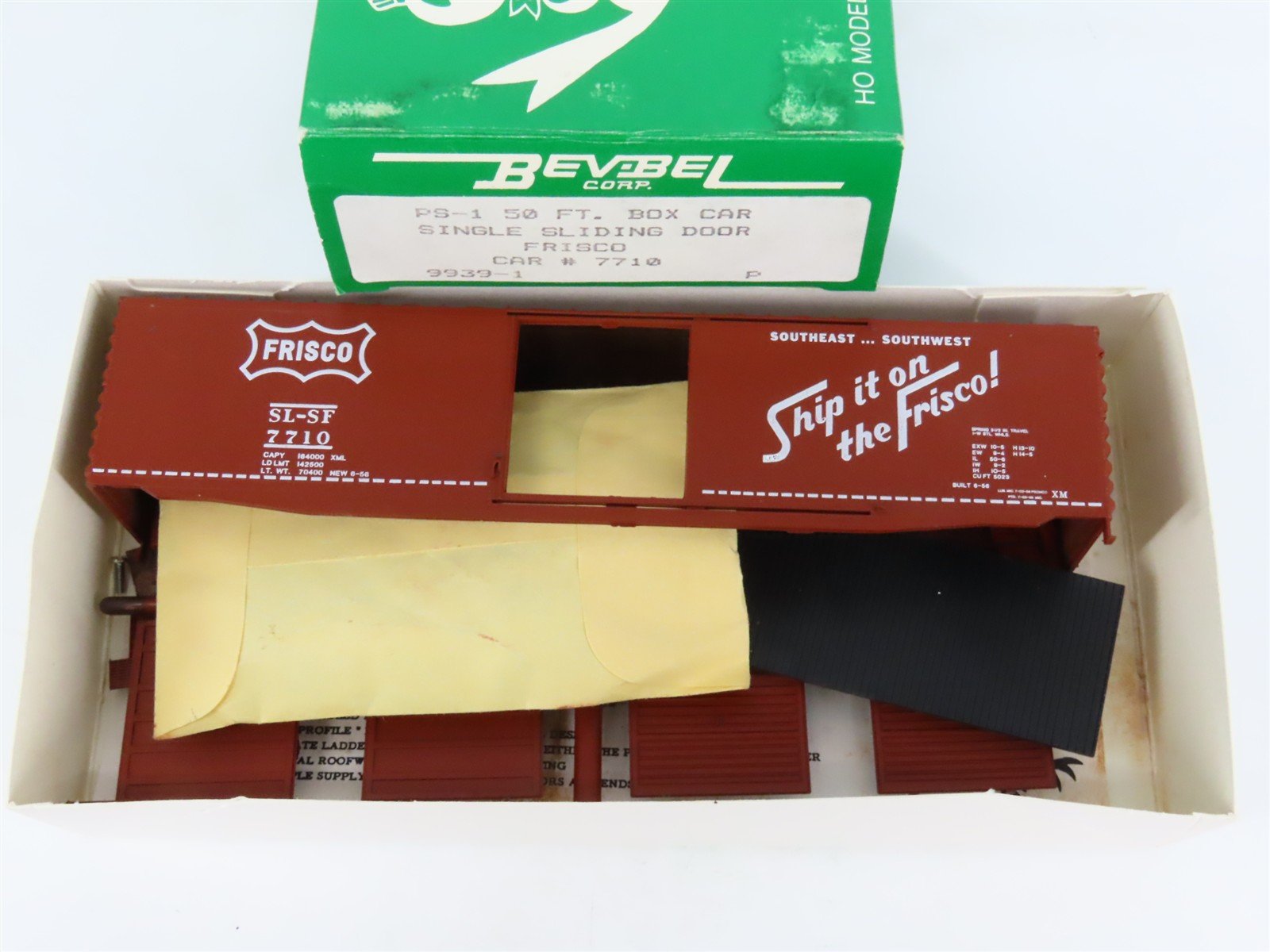 HO Bev-Bel Robin's Rails Kit #9939-1 SL-SF Frisco 50' Single Door Box Car #7710